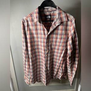 North Face Plaid Button Up